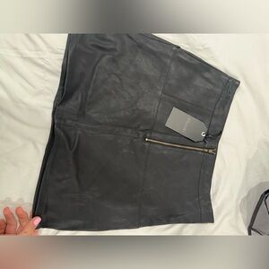 Stellace pleather skirt matte finish